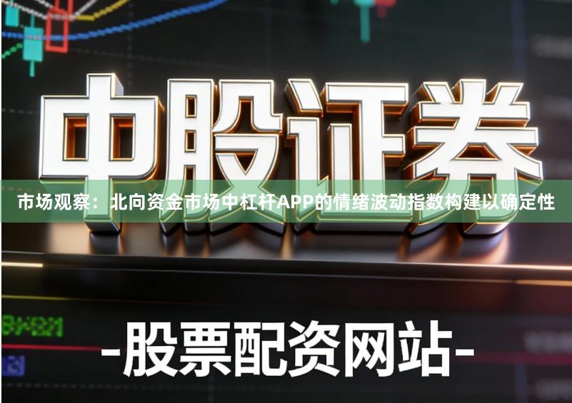 市场观察：北向资金市场中杠杆APP的情绪波动指数构建以确定性